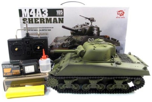 ���� �� ��������������� Heng Long M4A3 Sherman 1:16