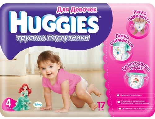 ���������� Huggies Pants Girl 4 [Pants Girl 4 / 17 pcs]