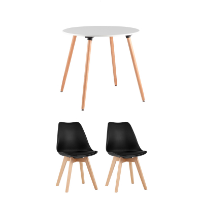 Stool Group ���� Oslo Round WT 80 ��, 2 ����� FRANKFURT ������, ����� ���