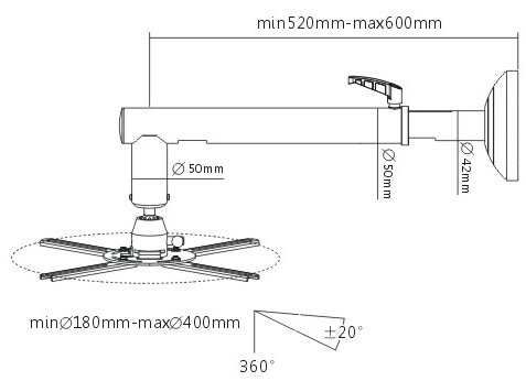��������� ��� ��������� Brateck PRB-16-03S