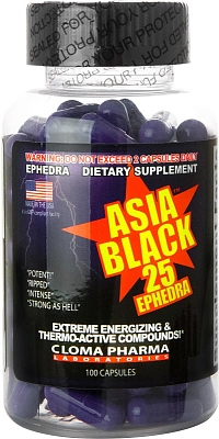 Cloma Pharma Asia Black 25 100 cap