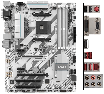 ����������� ����� MSI B350 TOMAHAWK ARCTIC