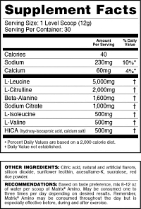 Syntrax Matrix BCAA Amino Blend [370 g]