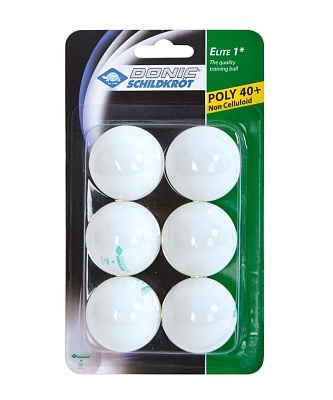 DONIC Donic ��� ��� ����������� ������� 1* Elite, �����, 6 ��.