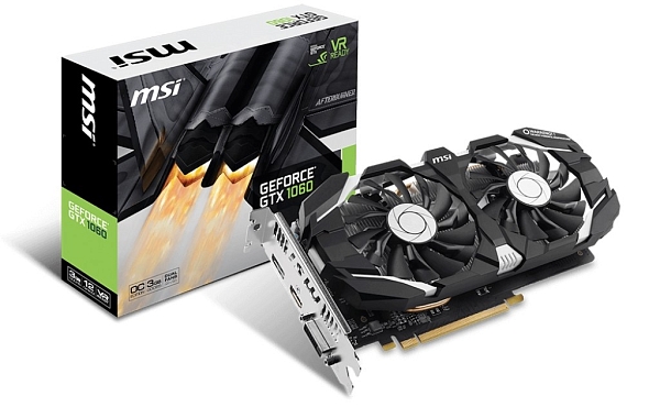 ���������� MSI GTX 1060 3GT OC