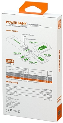 Powerbank ����������� InterStep PB240004U