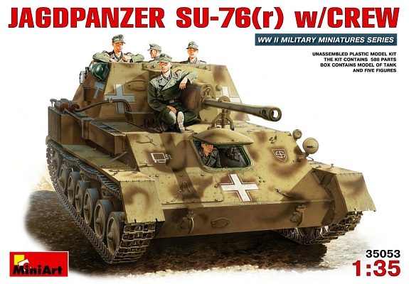 ������� ������ MiniArt Jagdpanzer SU-76(r) w/Crew (1:35)