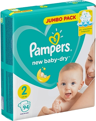 ���������� Pampers New Baby-Dry 2 [New Baby-Dry 2 / 94 pcs]