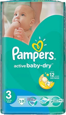���������� Pampers Active Baby-Dry 3 [Active Baby-Dry 3 / 10 pcs]