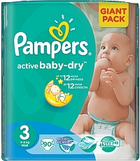 ���������� Pampers Active Baby-Dry 3 [Active Baby-Dry 3 / 54 pcs]