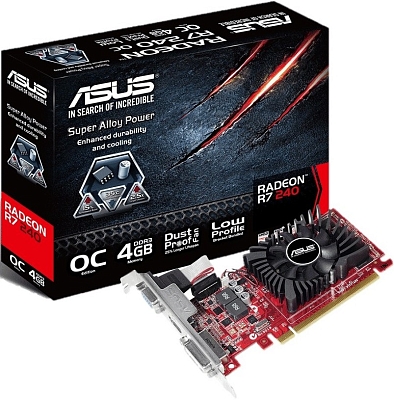 ���������� Asus Radeon R7 240 R7240-OC-4GD3-L