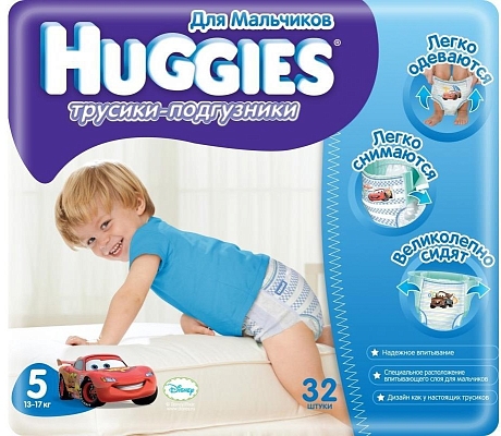 ���������� Huggies Pants Boy 5 [Pants Boy 5 / 32 pcs]
