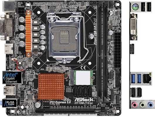����������� ����� ASRock H110M-ITX/ac