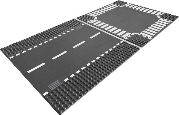����������� Lego Straight and Crossroad Plates 7280