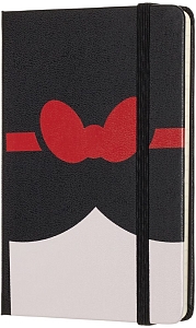 ������� Moleskine Snow White Ruled Notebook Pocket Black