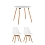 Stool Group ���� Oslo Round WT 80 ��, 2 ����� FRANKFURT �����
