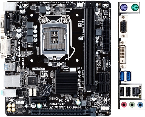 ����������� ����� Gigabyte GA-H110M-S2V DDR3