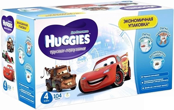 ���������� Huggies Pants Boy 4 [Pants Boy 4 / 104 pcs]