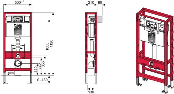 ����������� ��� ������� Tece 9.300.031