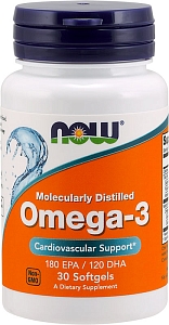 �����-3 Now, Omega-3, 30 ��� ������