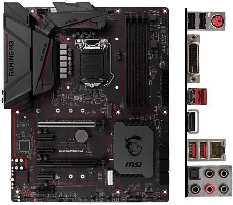 ����������� ����� MSI B250 GAMING M3
