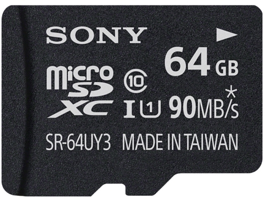 ����� ������ Sony microSDXC 90 Mb/s UHS-I U1 [microSDXC 90 Mb/s UHS-I U1 64Gb]