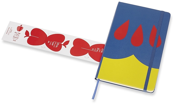 ������� Moleskine Snow White Ruled Notebook Blue