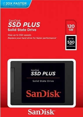 SSD ���������� SanDisk Plus TLC [SDSSDA-120G-G26]