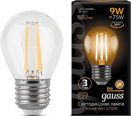 Gauss LED G45 11W 2700K E27 105802111
