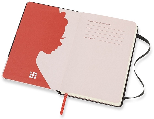 ������� Moleskine Snow White Ruled Notebook Pocket Black
