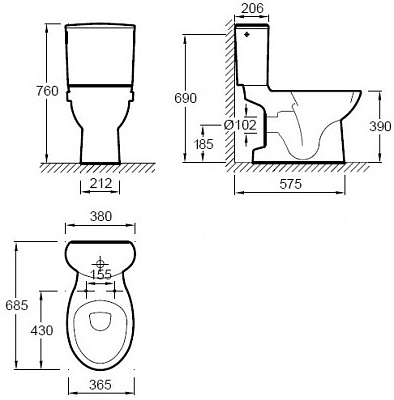 ������ Jacob Delafon Patio 4101G