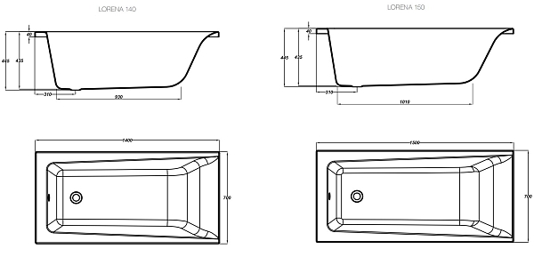����� Cersanit Lorena [Lorena 160x70]