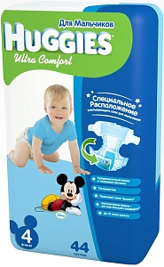 ���������� Huggies Ultra Comfort Boy 4 [Ultra Comfort Boy 4 / 44 pcs]