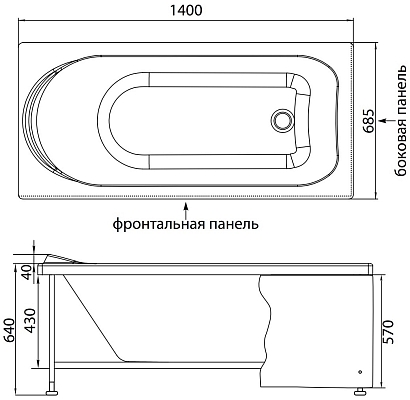 ����� AQUANET Nord [Nord 170x70]
