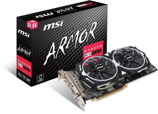 ���������� MSI RX 580 ARMOR 8G OC