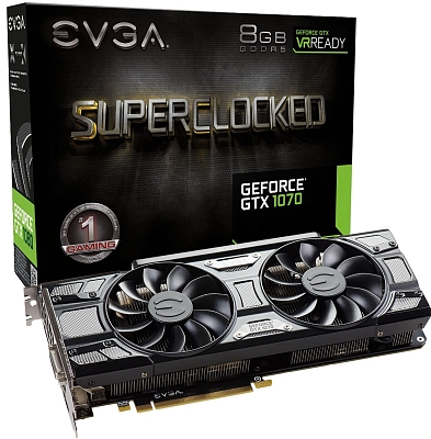 ���������� EVGA GeForce GTX 1070 08G-P4-5173-KR