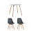 Stool Group ���� Oslo Round WT 80 ��, 2 ����� TARIQ �������, ����� ���