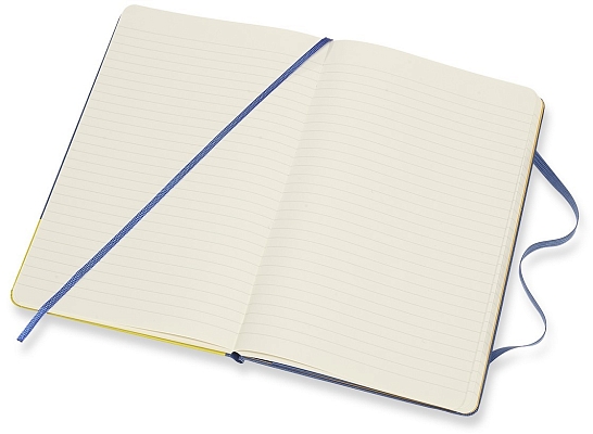 ������� Moleskine Snow White Ruled Notebook Blue
