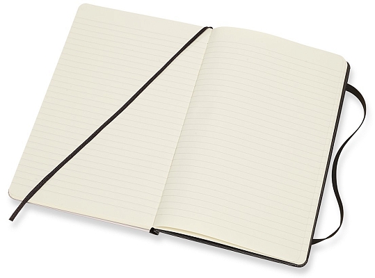 ������� Moleskine Snow White Ruled Notebook Black
