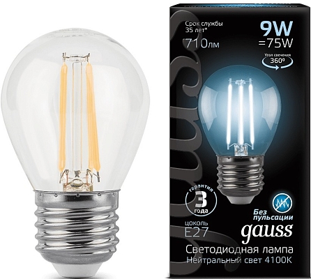 Gauss LED G45 11W 2700K E27 105802111