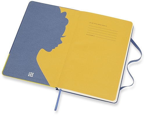 ������� Moleskine Snow White Ruled Notebook Blue