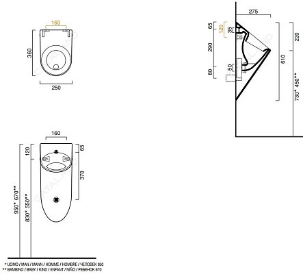 ������� Catalano Orinatoio 1BOY00