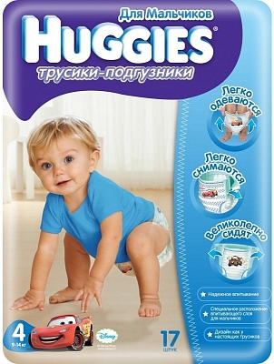 ���������� Huggies Pants Boy 4 [Pants Boy 4 / 17 pcs]