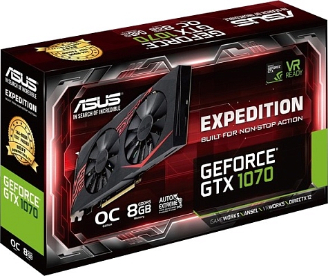 ���������� Asus GeForce GTX 1070 EX-GTX1070-O8G