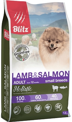 Blitz Adult Small Holistic Lamb/Salmon 1.5 kg
