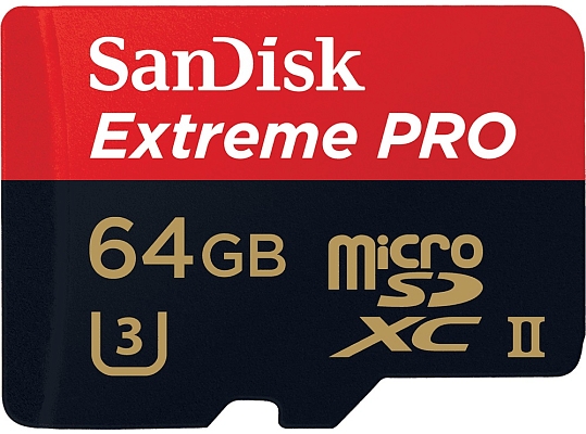 ����� ������ SanDisk Extreme Pro microSDXC UHS-II [Extreme Pro microSDXC UHS-II 64Gb]