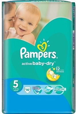 ���������� Pampers Active Baby-Dry 5 [Active Baby-Dry 5 / 16 pcs]