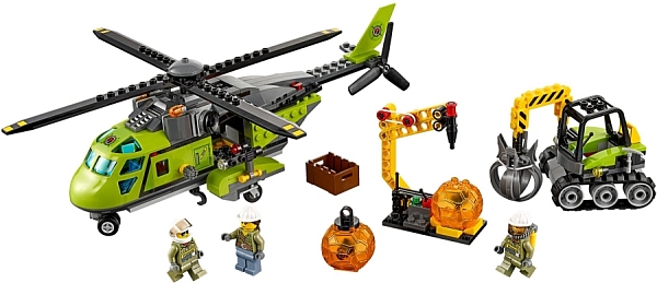 ����������� Lego Volcano Supply Helicopter 60123