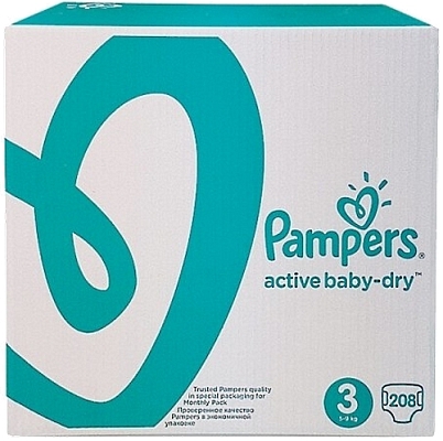 ���������� Pampers Active Baby-Dry 3 [Active Baby-Dry 3 / 208 pcs]