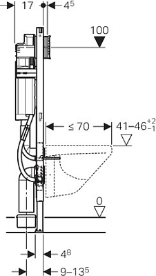 ����������� ��� ������� Geberit Duofix 111.350.00.5